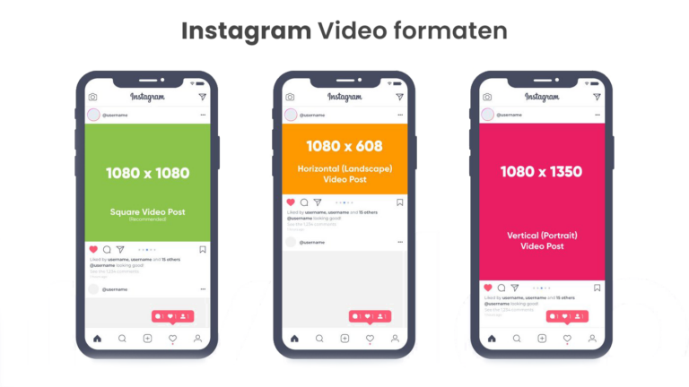 Instagram video formaten
